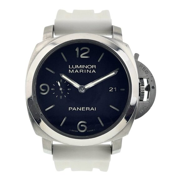 Panerai Luminor Marina Steel Black Dial 44mm Automatic Mens Watch PAM00312 - Picture 1 of 8